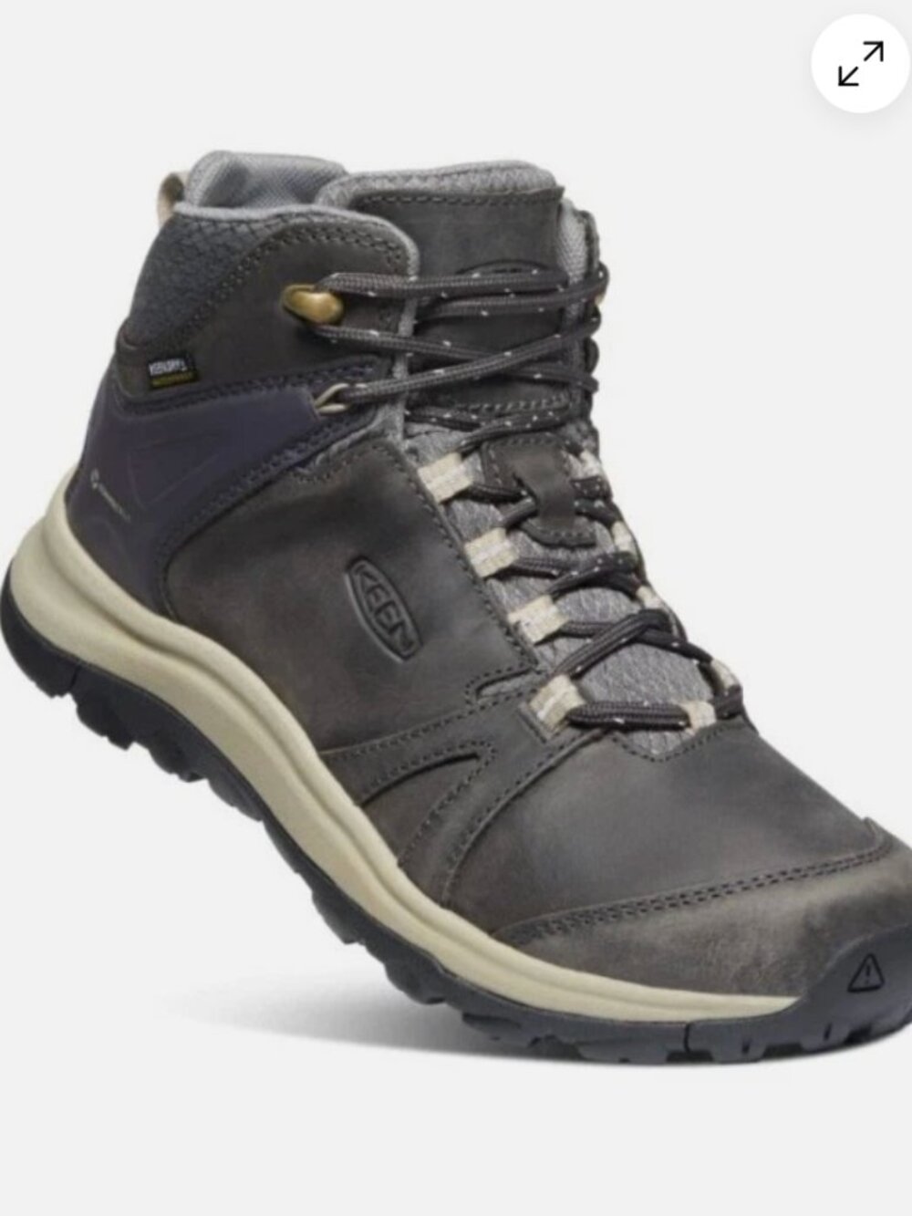 NWT KEEN Terradora II 2 Mid Ankle Hiking WP Boots Leather Magnet Plaza Taupe 9